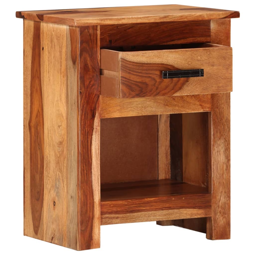 vidaXL Nightstand 15.7"x11.8"x19.6" Solid Wood