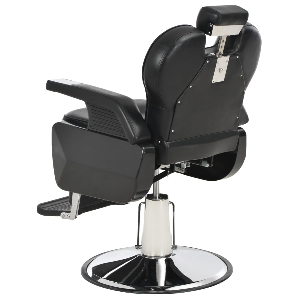 vidaXL Barber Chair Black 28.3"x26.8"x38.6" Faux Leather