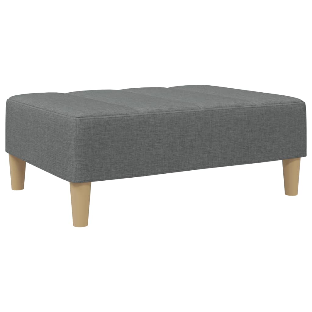 vidaXL Footstool Dark Gray 30.3"x21.7"x12.2" Fabric