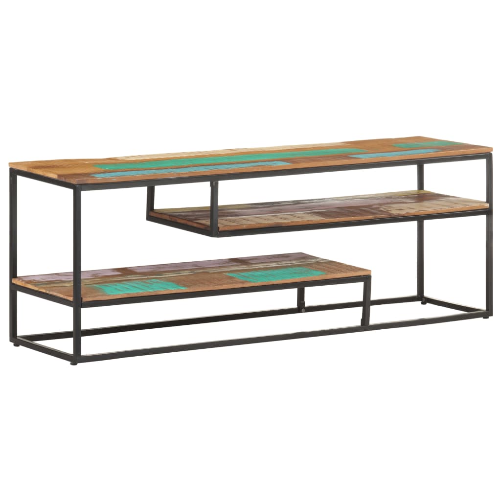 vidaXL TV Stand 51.2"x11.8"x17.7" Solid Wood Reclaimed