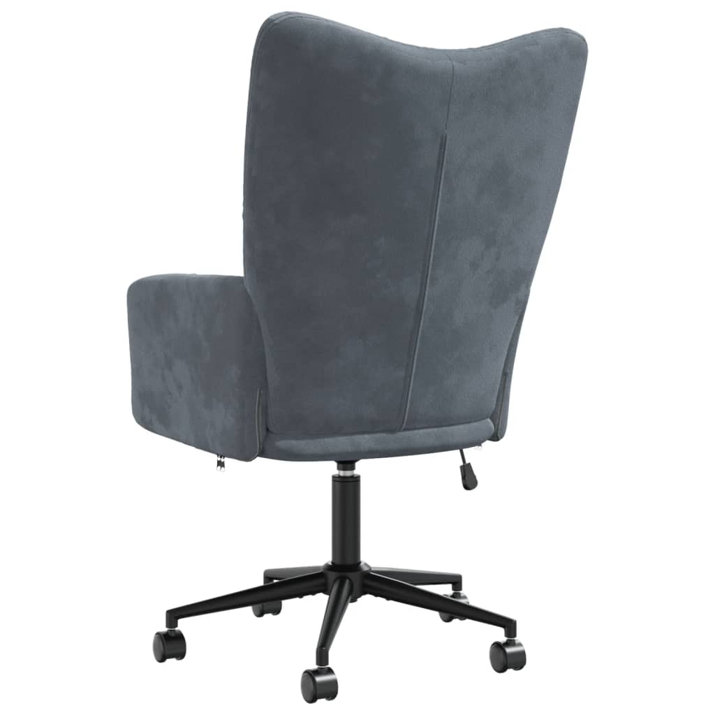 vidaXL Relaxing Chair Dark Gray Velvet