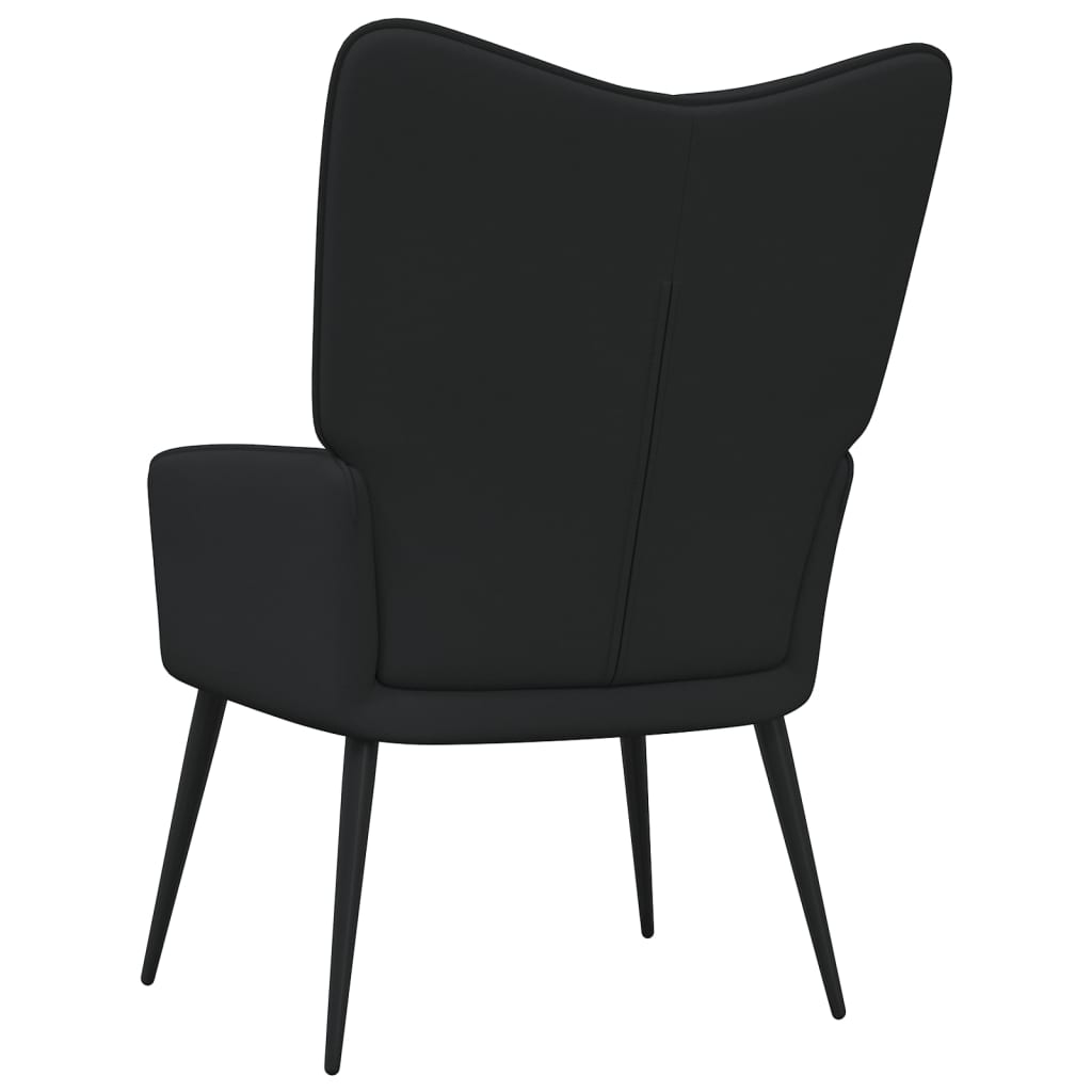 vidaXL Relaxing Chair Black Fabric