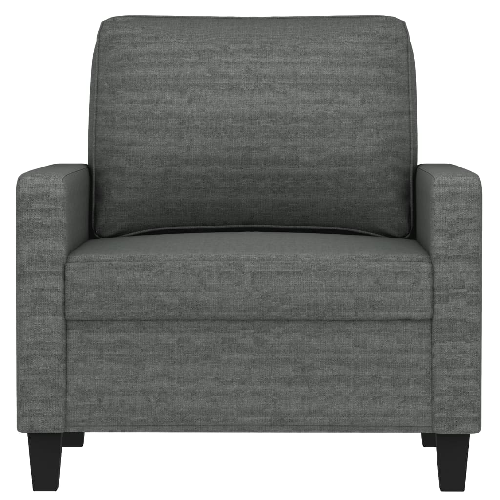 vidaXL Sofa Chair Dark Gray 23.6" Fabric