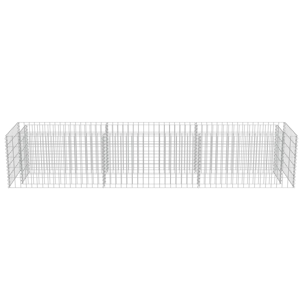 vidaXL Gabion Raised Bed Galvanized Steel 106.3"x19.7"x19.7"