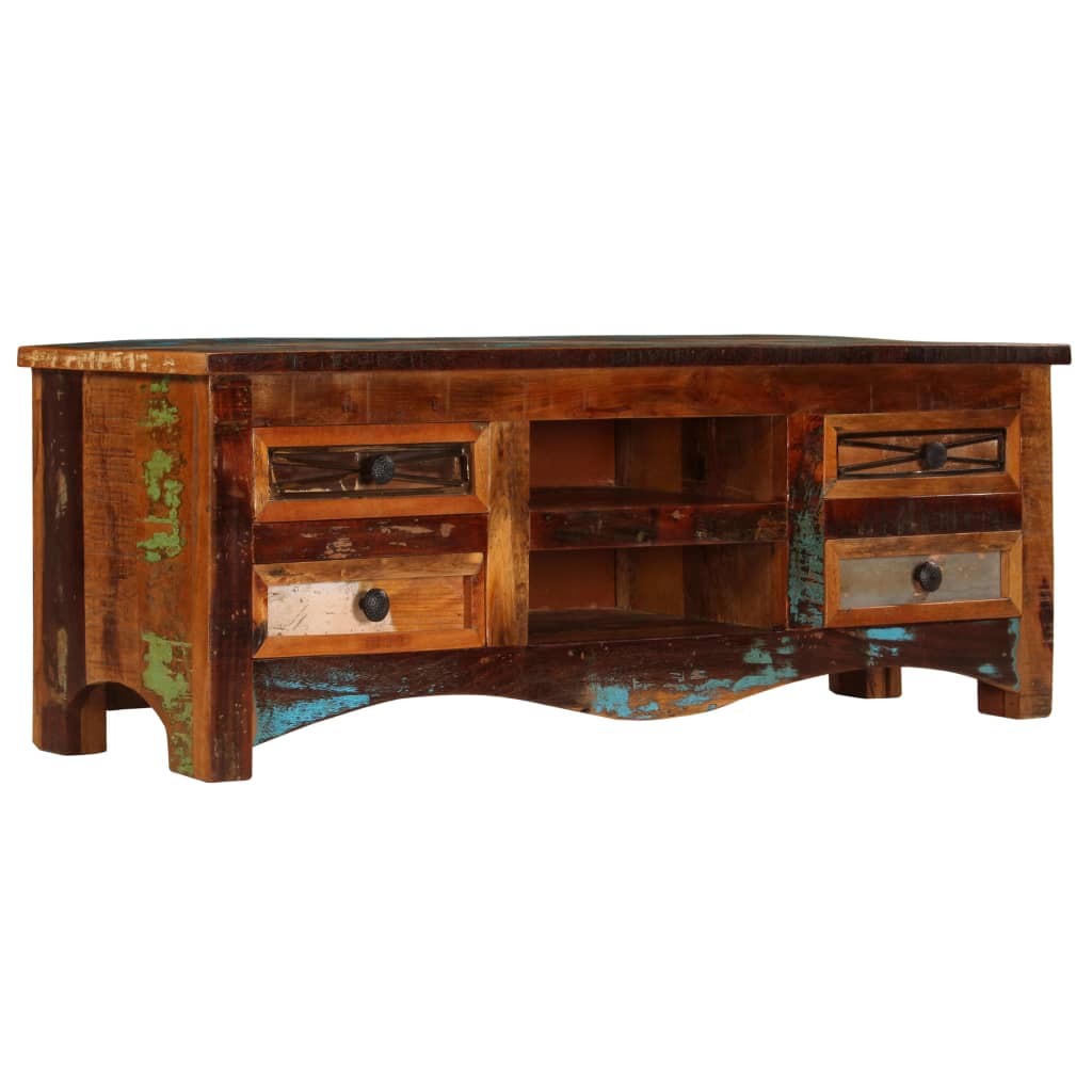 vidaXL TV Stand 47.2"x11.8"x15.7" Solid Wood Reclaimed