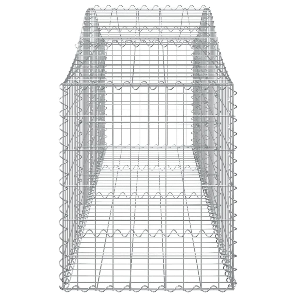 vidaXL Arched Gabion Baskets 40 pcs 78.7"x19.7"x23.6"/31.5" Galvanized Iron