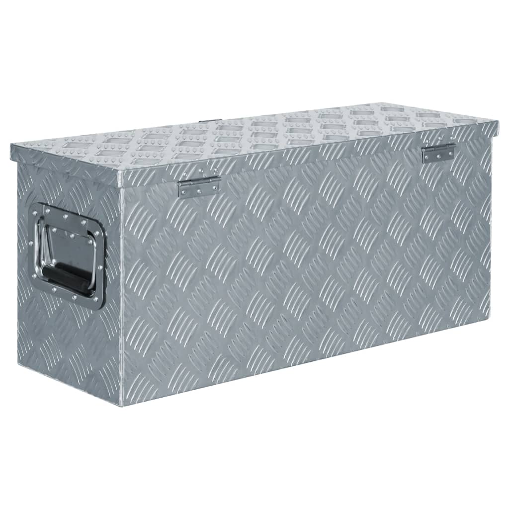 vidaXL Aluminum Box 30.1"x10.4"x13" Silver