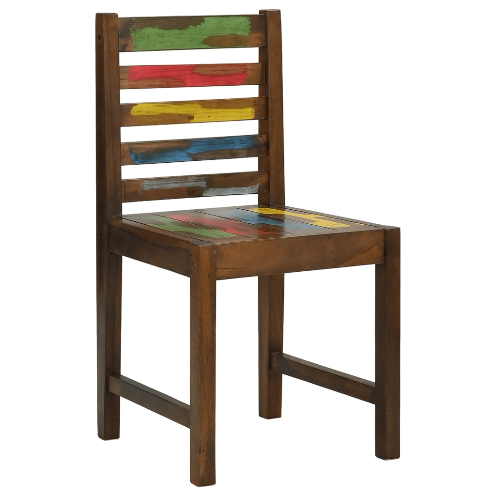 vidaXL Dining Chairs 4 pcs Solid Reclaimed Wood