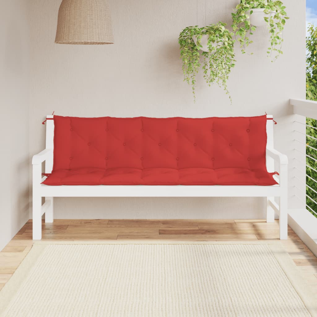 vidaXL Garden Bench Cushion Red 70.9"x(19.7"+19.7")x2.8" Oxford Fabric