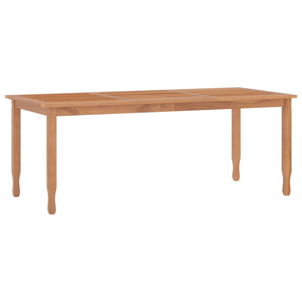 vidaXL Patio Dining Table 78.7"x35.4"x29.5" Solid Wood Teak