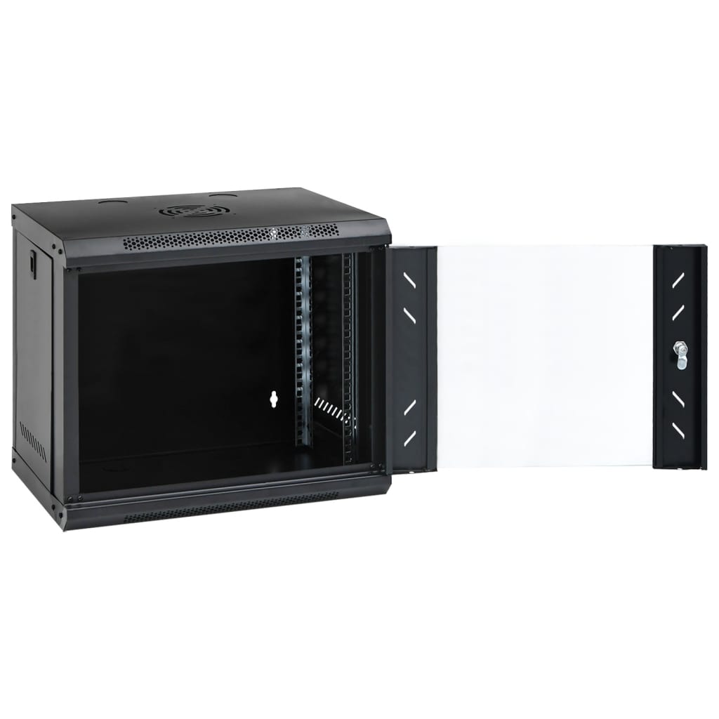 vidaXL 9U Wall Mounted Network Cabinet 19" IP20 20.9"x15.7"x17.7"