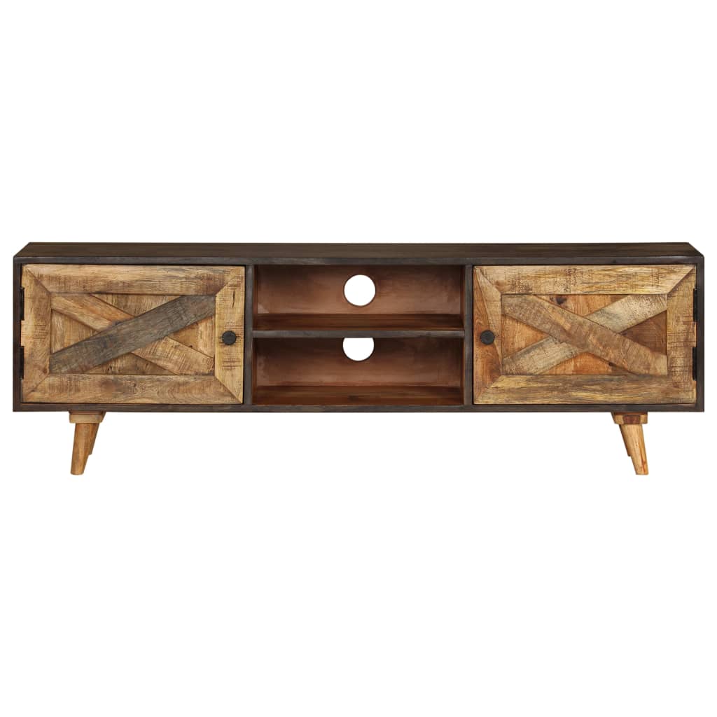 vidaXL TV Stand Solid Wood Mango 55.1"x11.8"x17.7"