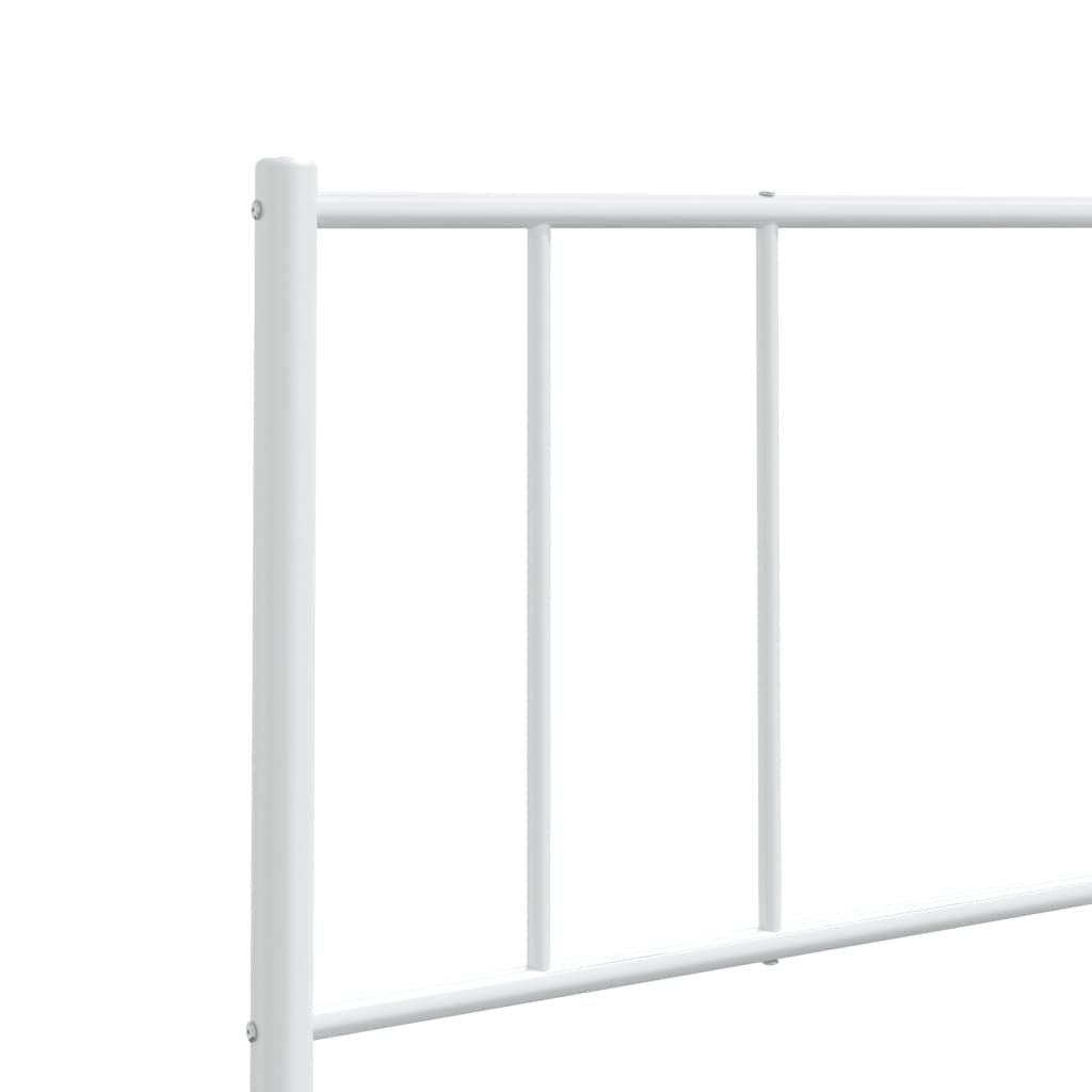 vidaXL Metal Headboard White 70.9"