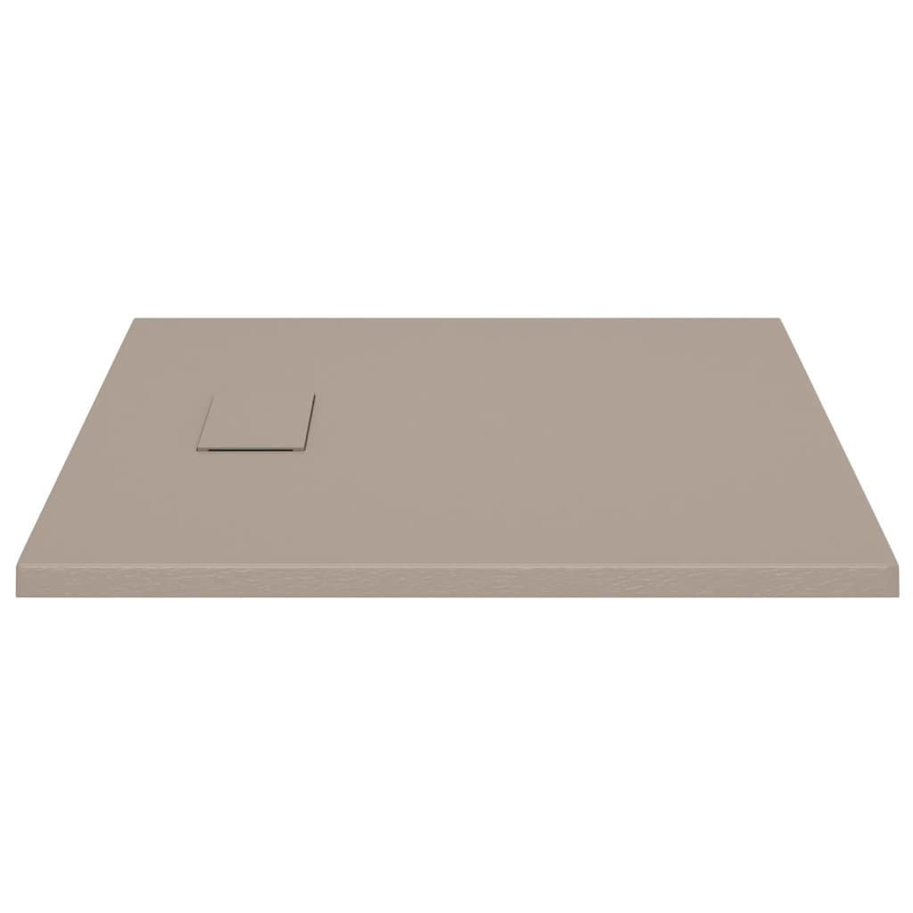 vidaXL Shower Base Tray SMC Brown 35.4"x35.4"