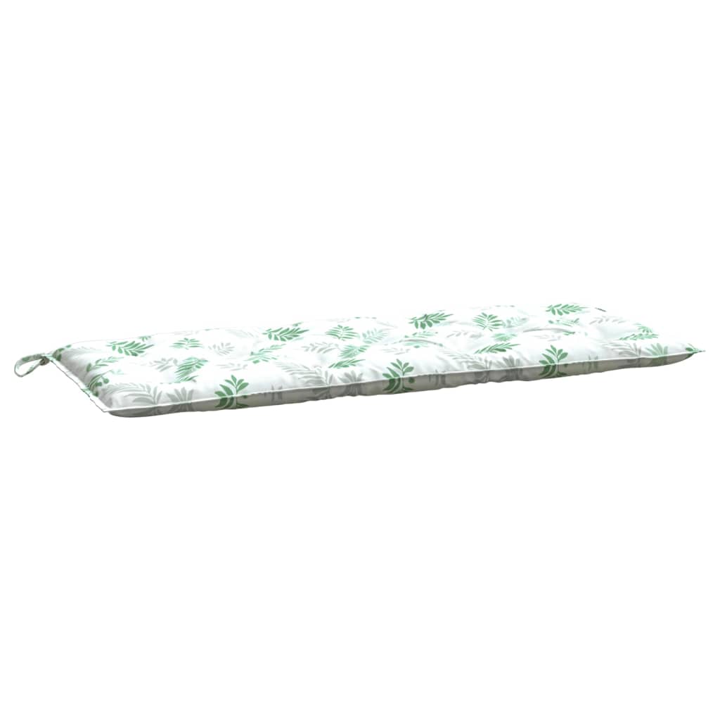 vidaXL Garden Bench Cushion Leaf Pattern 47.2"x19.7"x2.8" Fabric