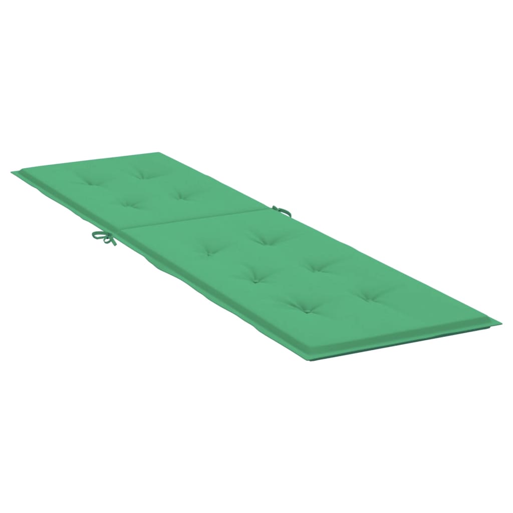 vidaXL Deck Chair Cushion Green (29.5"+41.3")x19.7"x1.6"