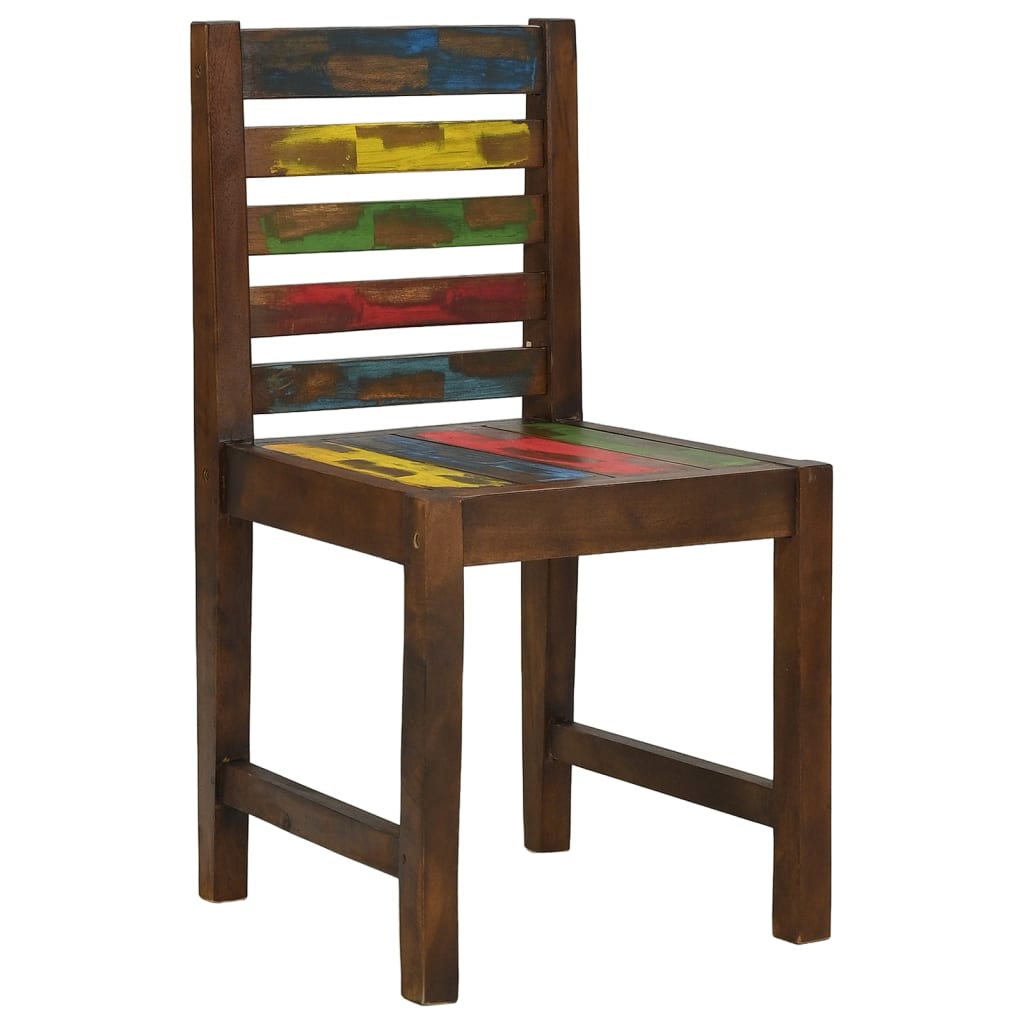 vidaXL Dining Chairs 4 pcs Solid Reclaimed Wood