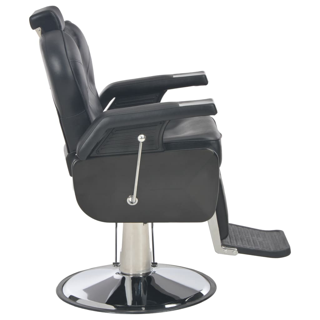 vidaXL Barber Chair Black 28.3"x26.8"x38.6" Faux Leather