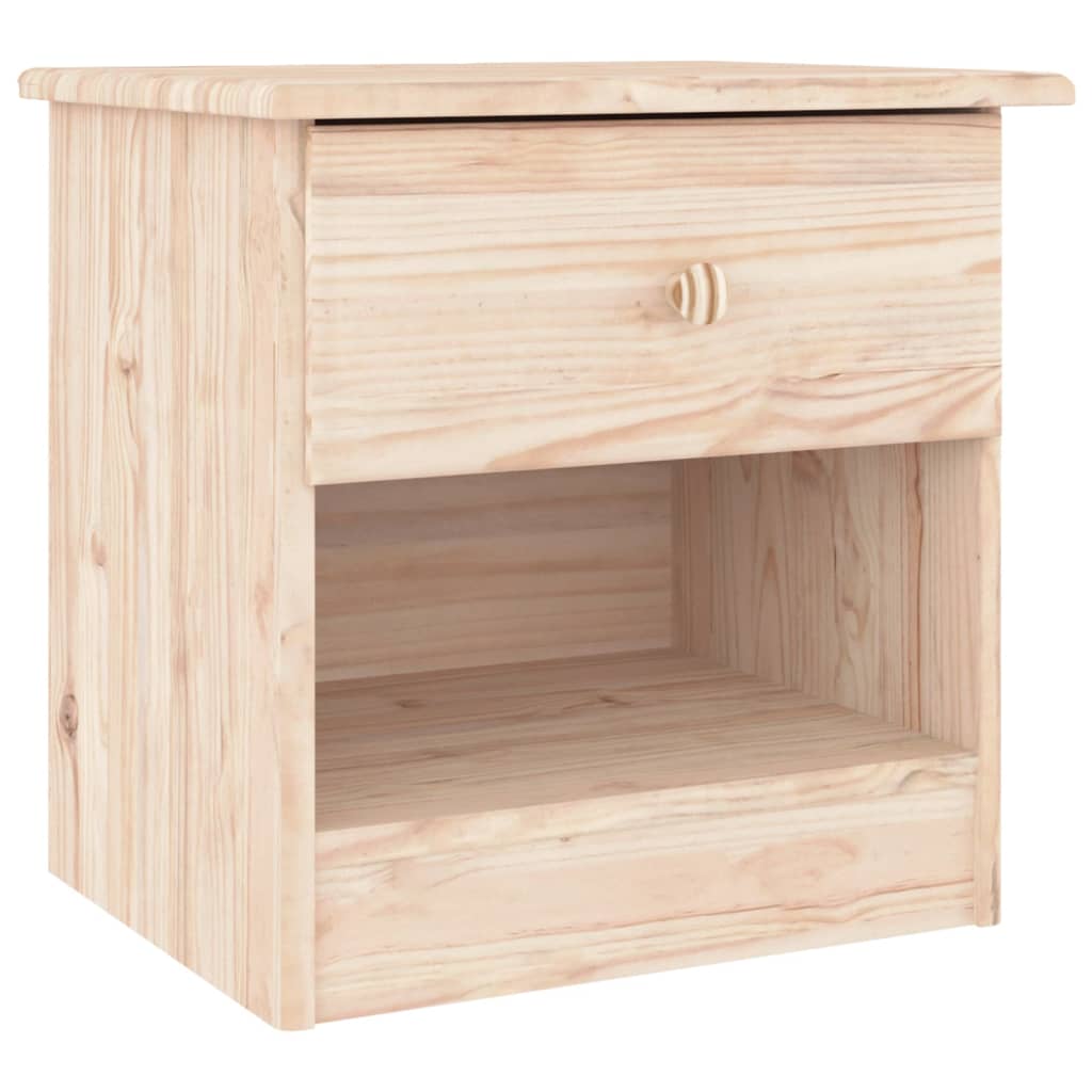 vidaXL Bedside Cabinet ALTA 16.1"x13.8"x16.1" Solid Wood Pine