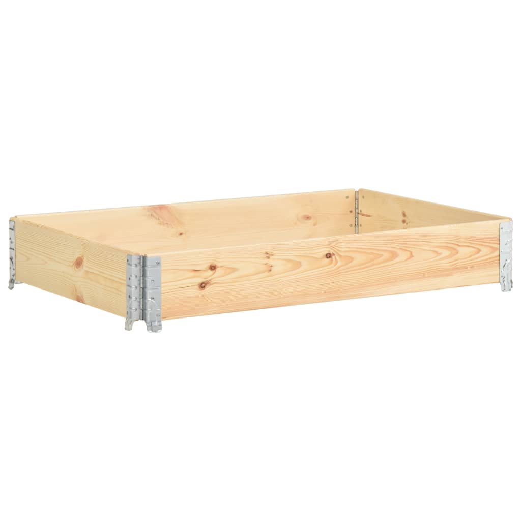 vidaXL Pallet Collar 19.7"x59.1" Solid Pine Wood