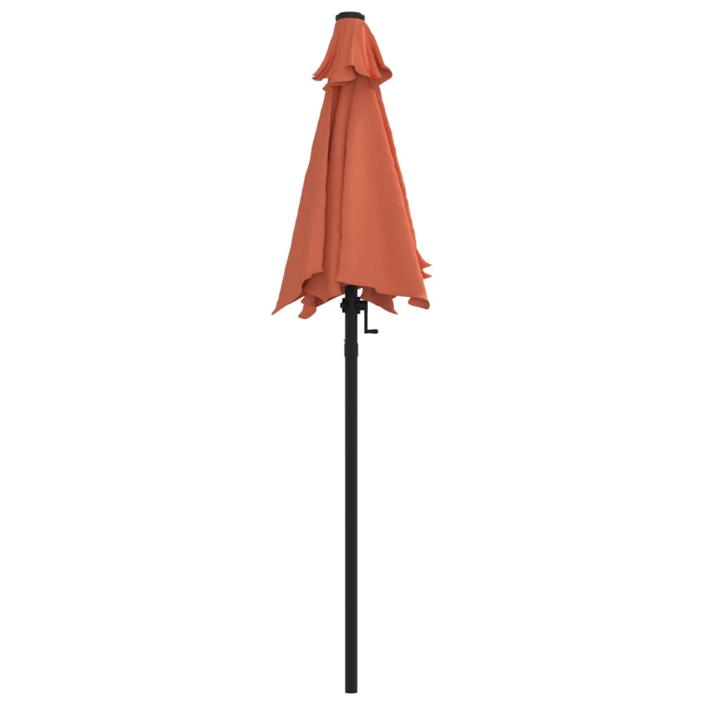 vidaXL Garden Parasol Terracotta 78.7"x88.2" Aluminum