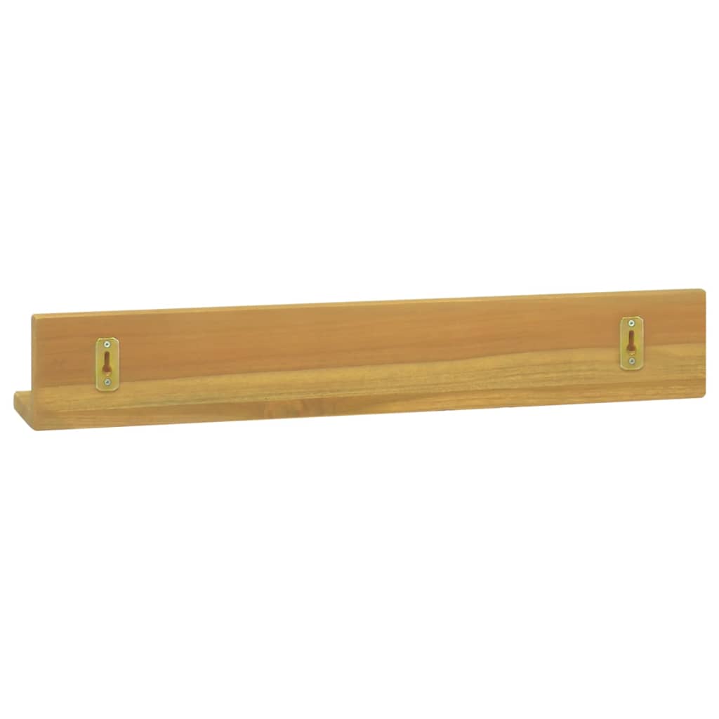 vidaXL Wall Shelves 2 pcs 23.6"x3.9"x3.9" Solid Wood Teak