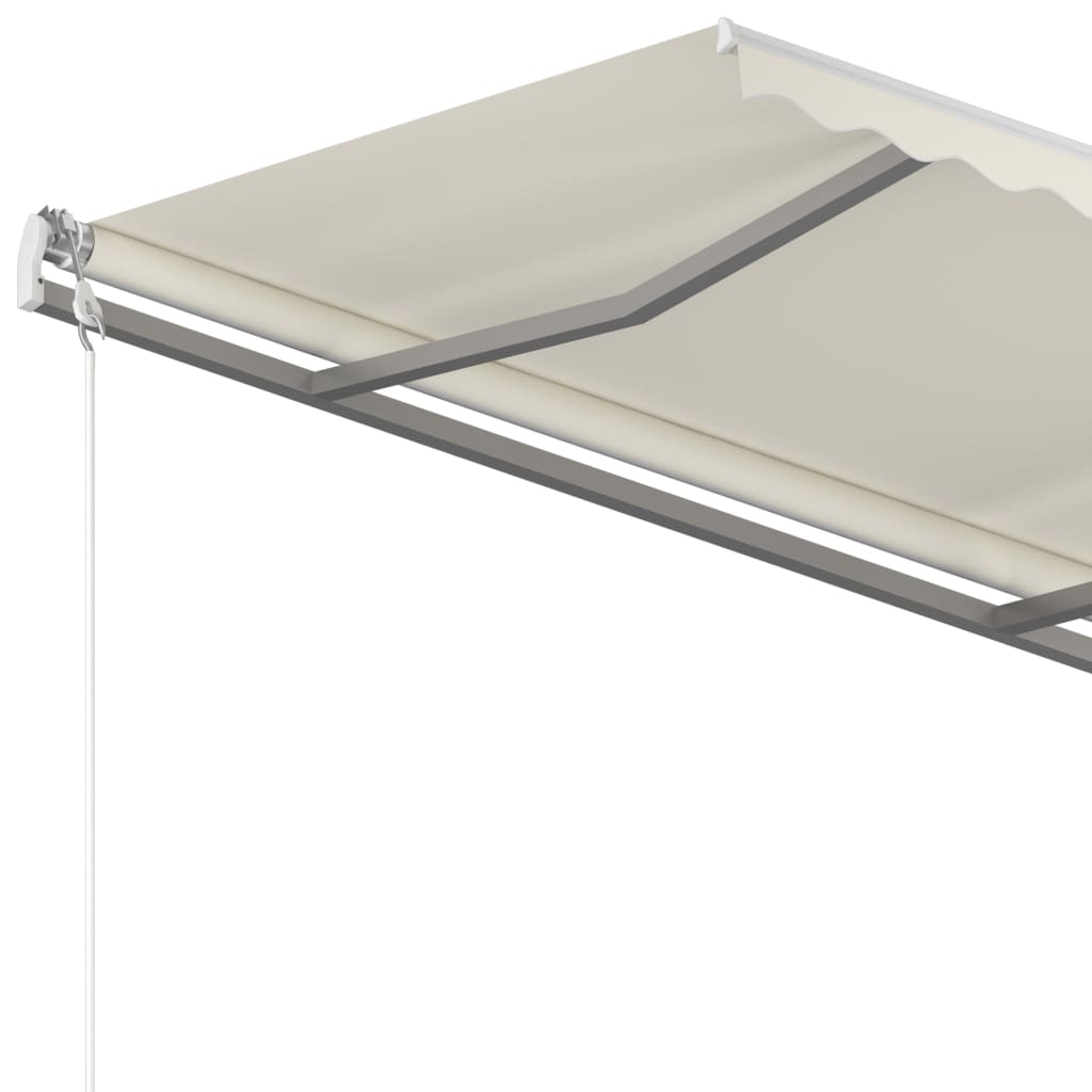 vidaXL Automatic Retractable Awning 118.1"x98.4" Cream