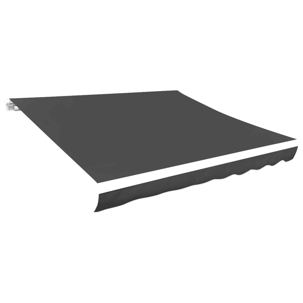 vidaXL Awning Top Sunshade Canvas Anthracite 118.1"x98.4"