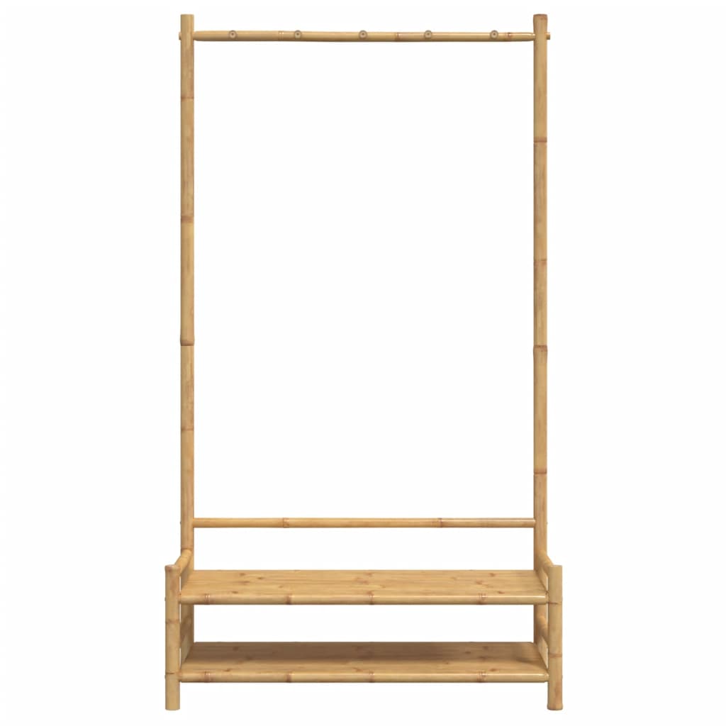 vidaXL Clothes Rack with Shelves 40.6"x15.7"x72" Bamboo