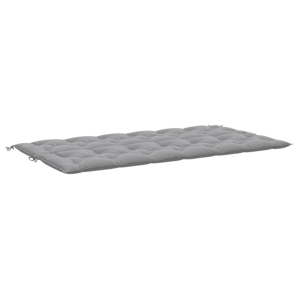 vidaXL Garden Bench Cushion Gray 78.7"x(19.7"+19.7")x2.8" Oxford Fabric