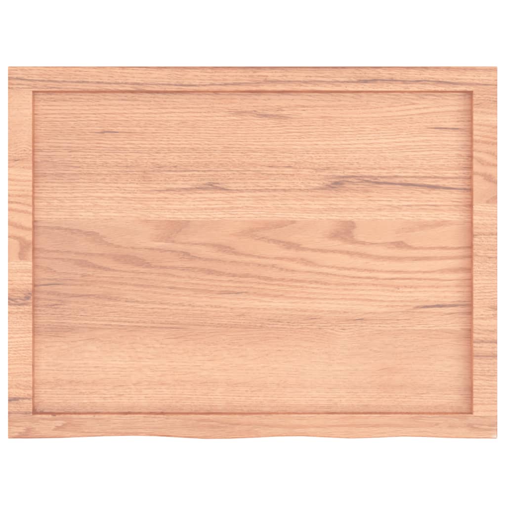 vidaXL Bathroom Countertop Light Brown 31.5"x23.6"x(0.8"-1.6") Treated Solid Wood