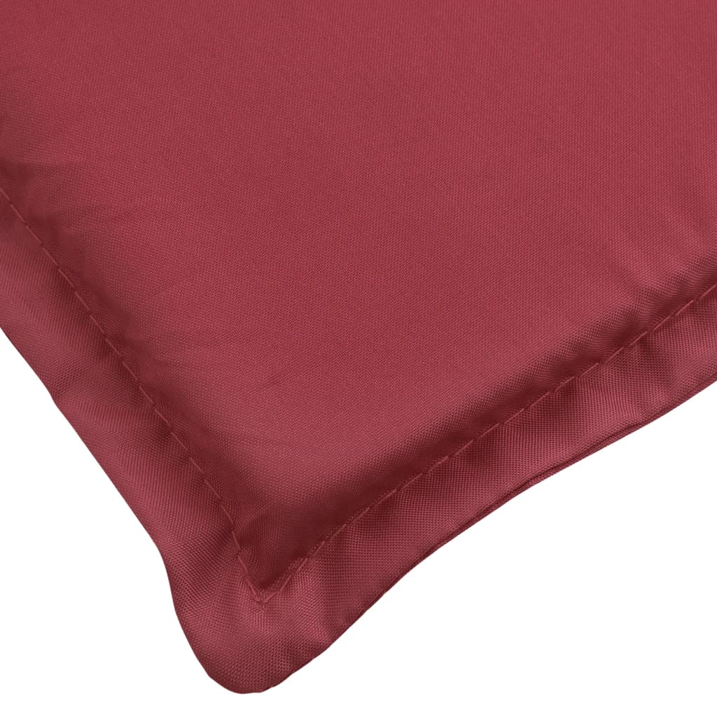 vidaXL Deck Chair Cushion Wine Red (29.5"+41.3")x19.7"x1.6"