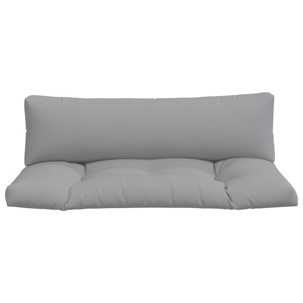 vidaXL Pallet Cushions 2 pcs Gray Fabric