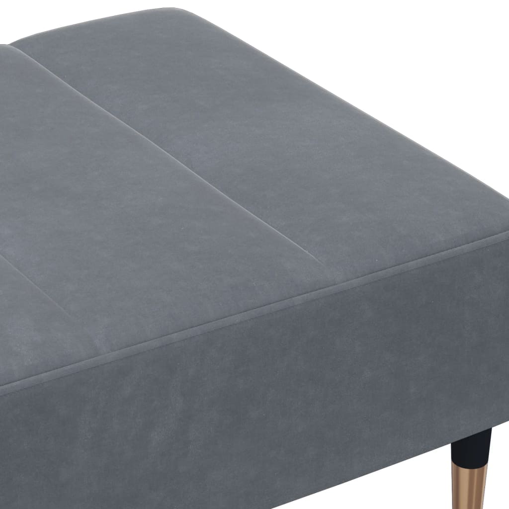 vidaXL Footstool Dark Gray 30.3"x21.7"x12.2" Velvet