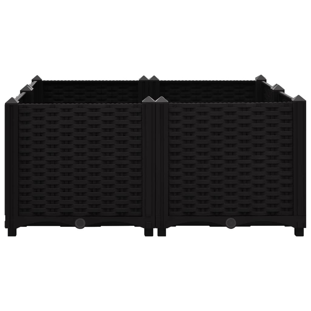 vidaXL Raised Bed 31.5"x31.5"x15" Polypropylene