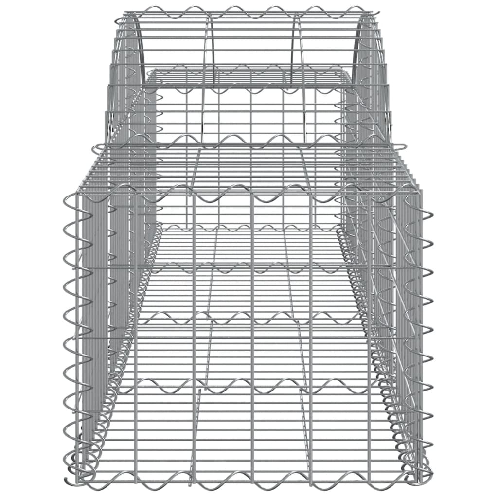 vidaXL Arched Gabion Baskets 20 pcs 78.7"x19.7"x15.7"/23.6" Galvanized Iron