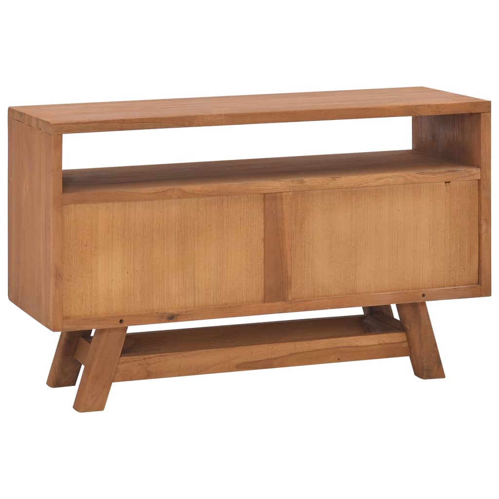 vidaXL TV Stand 31.5"x11.8"x19.7" Solid Wood Teak