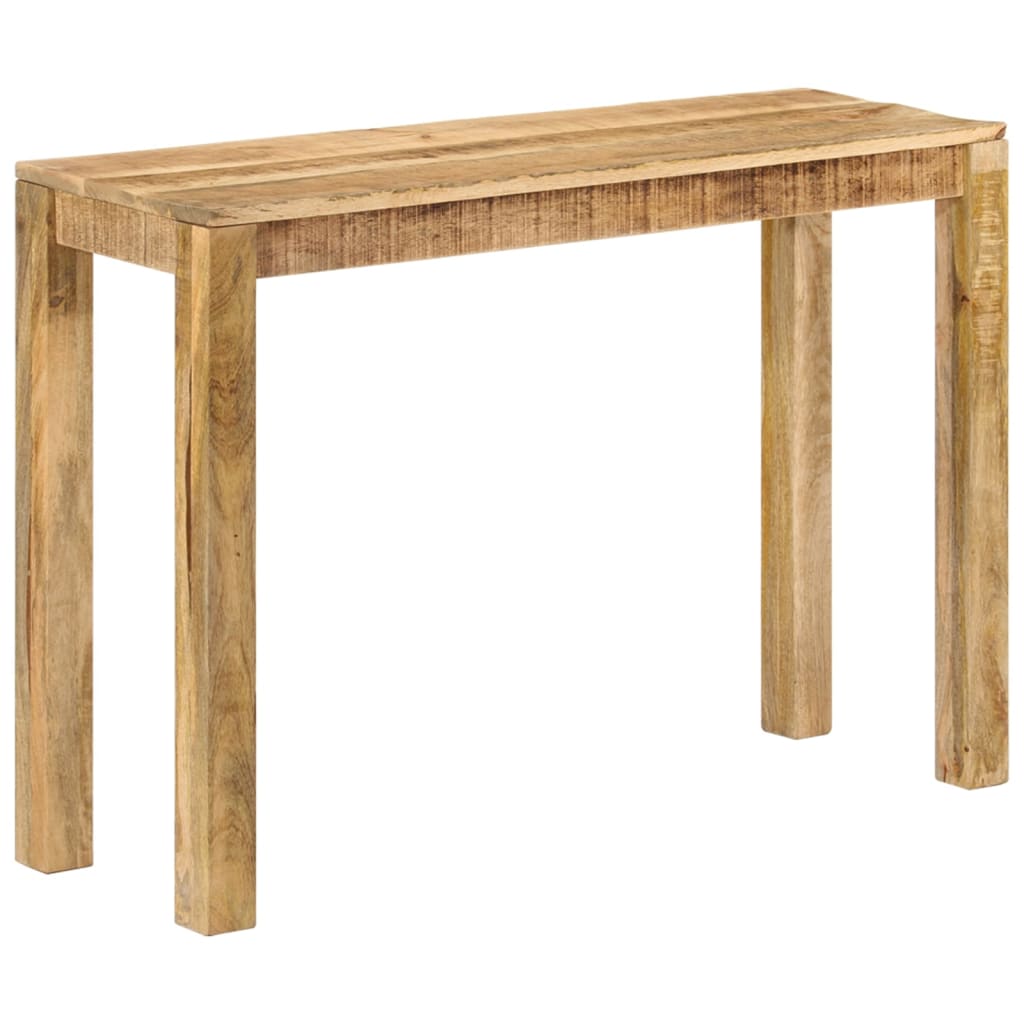 vidaXL Console Table 43.3"x13.8"x29.9" Rough Mango Wood