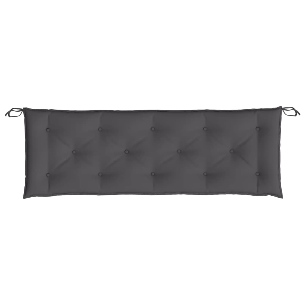 vidaXL Garden Bench Cushion Anthracite 59.1"x(19.7"+19.7")x2.8" Oxford Fabric