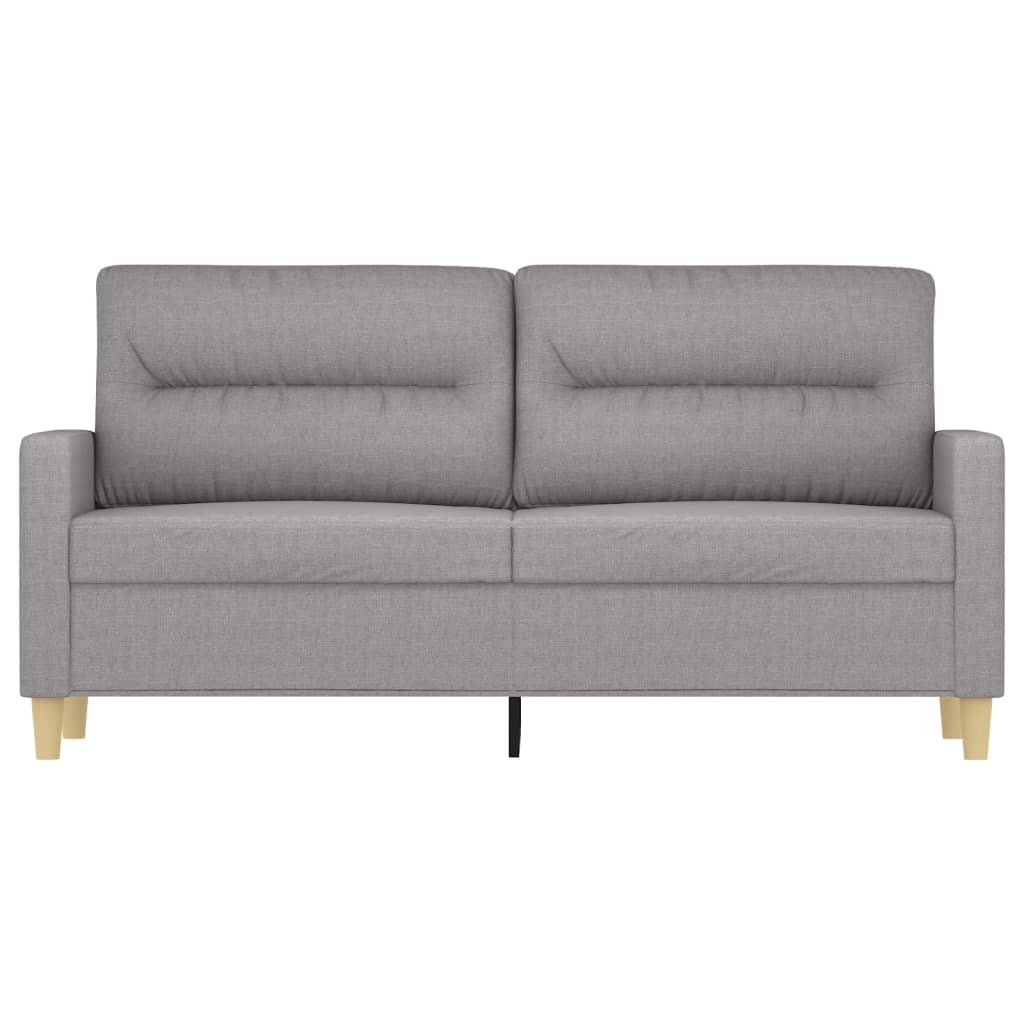 vidaXL 2-Seater Sofa Light Gray 55.1" Fabric