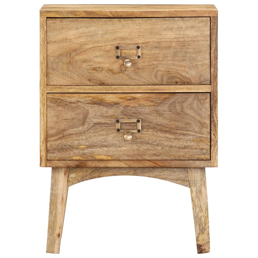 vidaXL Bedside Cabinet 15.7"x13.8"x21.7" Solid Mango Wood