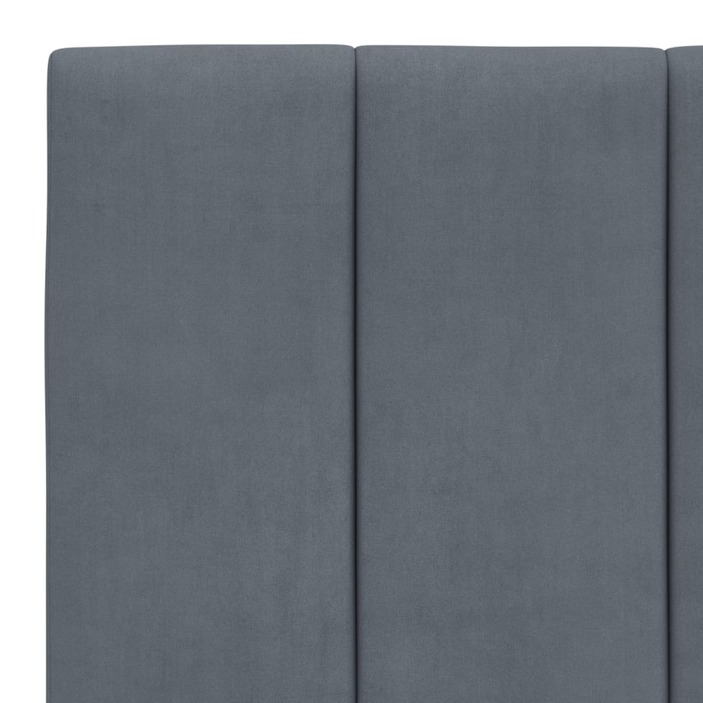 vidaXL Headboard Cushion Dark Gray 39.4" Velvet