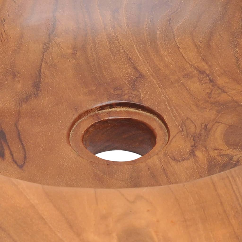 vidaXL Basin Solid Teak 17.7"