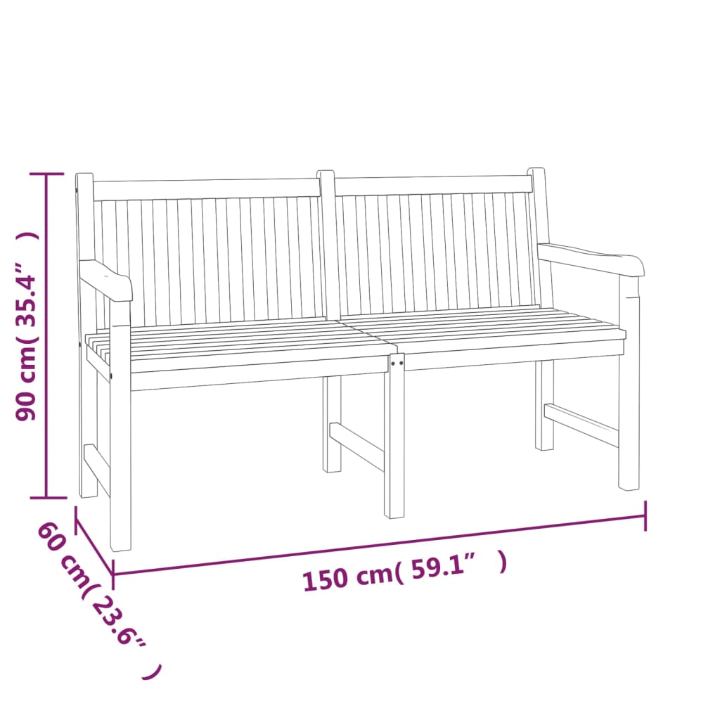 vidaXL 4 Piece Patio Dining Set Solid Wood Teak