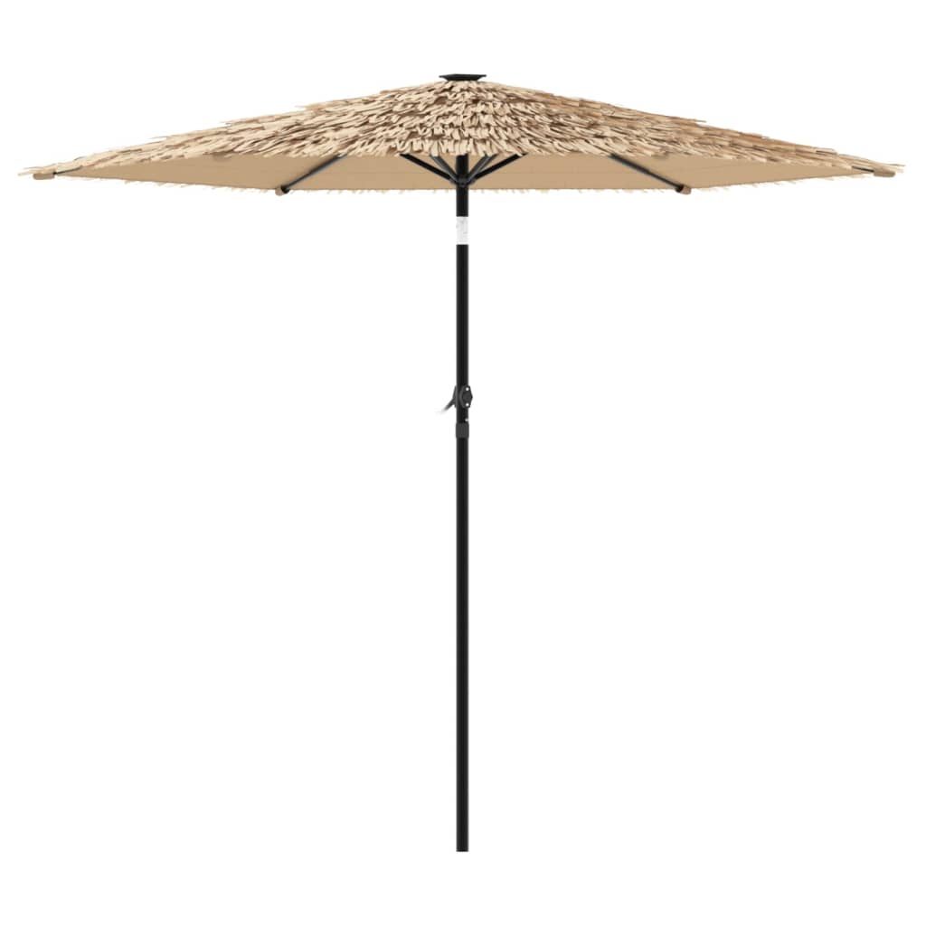 vidaXL Garden Parasol with Steel Pole Brown 87.8"x87.8"x83.9"