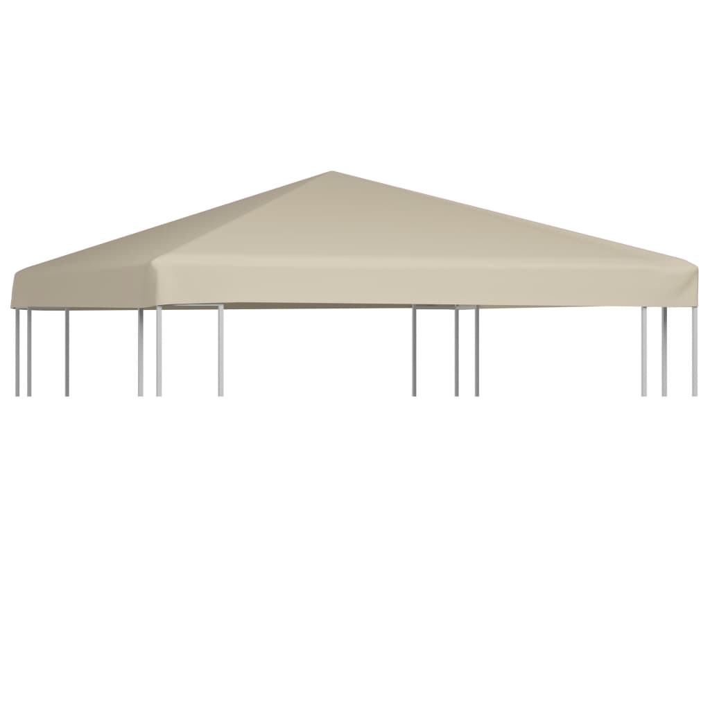 vidaXL Gazebo Top Cover 1 oz/ft² 9.8'x9.8' Beige