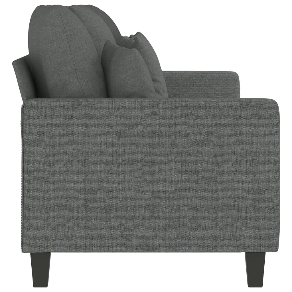 vidaXL 3-Seater Sofa Dark Gray 70.9" Fabric