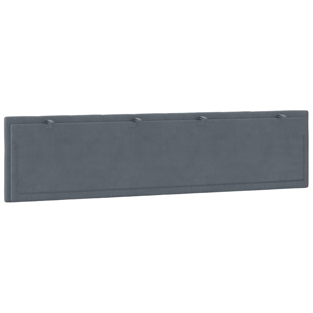 vidaXL Headboard Cushion Dark Gray 76" Velvet