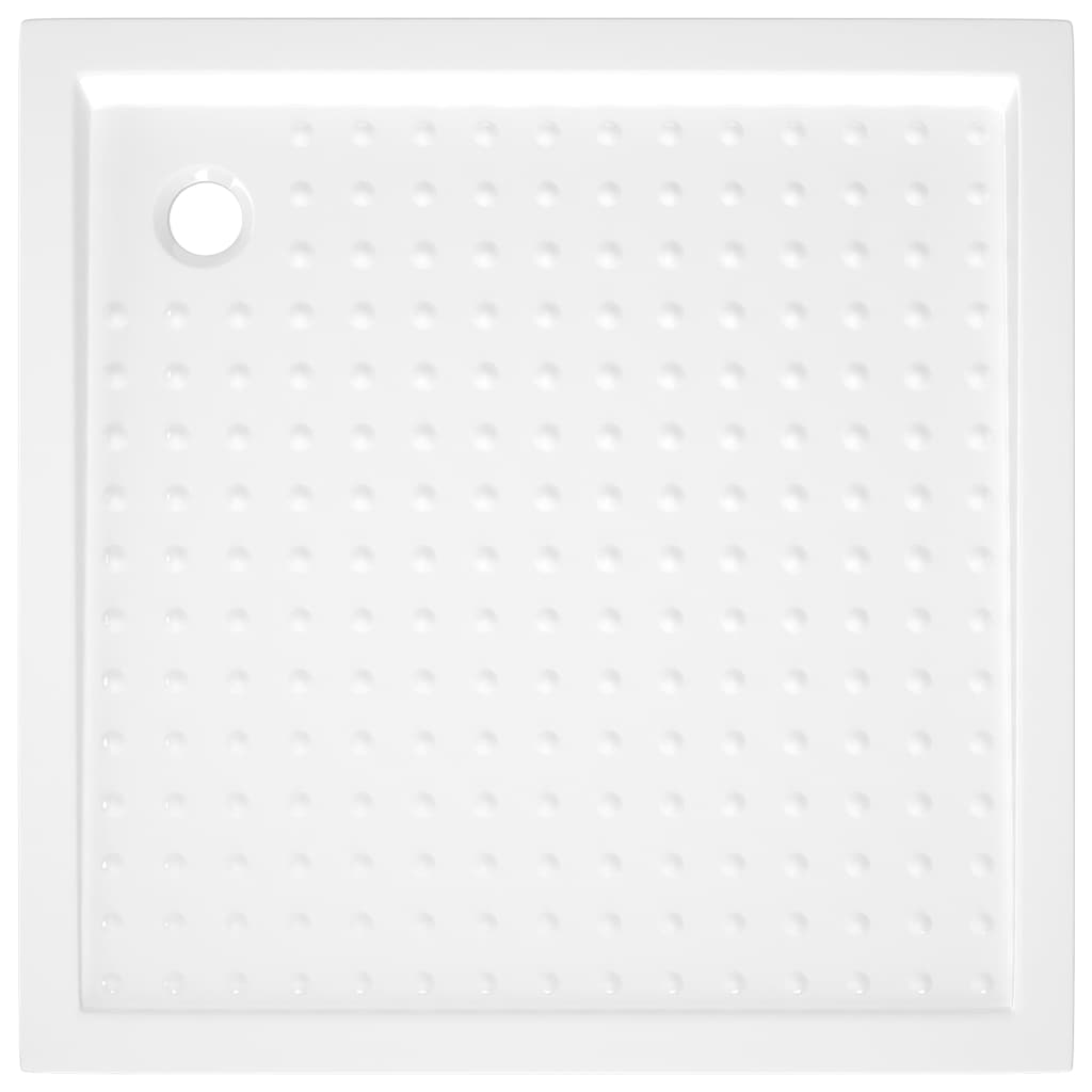 vidaXL Shower Base Tray with Dots White 31.5"x31.5"x1.6" ABS