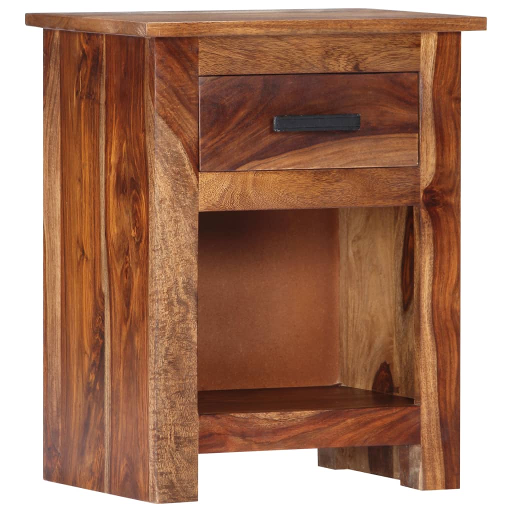 vidaXL Nightstand 15.7"x11.8"x19.6" Solid Wood